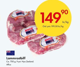 Snabbgross Lammrostbiff erbjuda