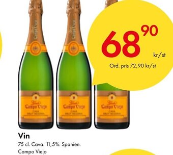 Snabbgross Vin 75 cl. Cava. 11,5%. Spanien. Campo Viejo erbjuda