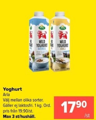 Coop Extra Yoghurt Arla erbjuda