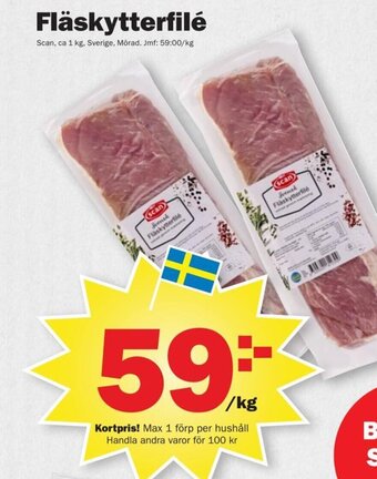 Pekås Fläskytterfilé Scan erbjuda