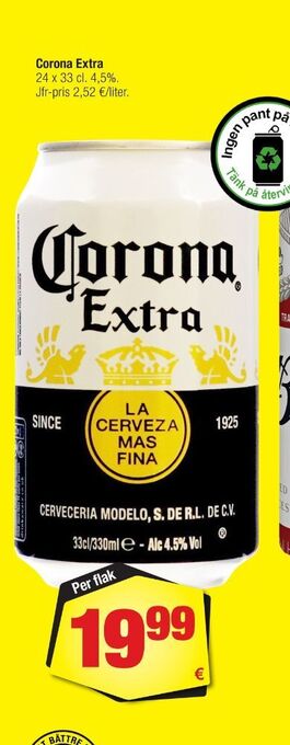 Calle Corona extra specialöl erbjuda