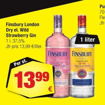 Calle Finsbury gin erbjuda