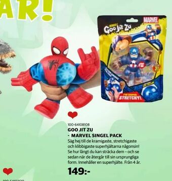 Lekia Goo jit zu - marvel singel pack erbjuda