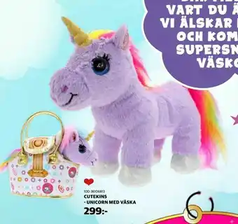 Lekia Cutekins - unicorn med väska erbjuda
