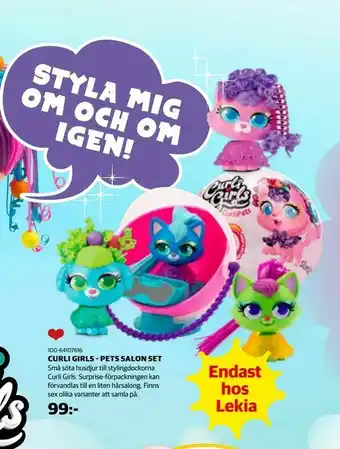 Curli girls - pets salon set