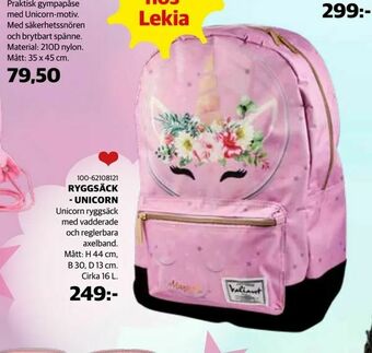 Lekia Ryggsäck - unicorn erbjuda