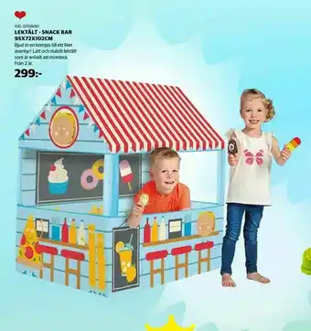 Lekia Lektält - snack bar 95x72x102cm erbjuda