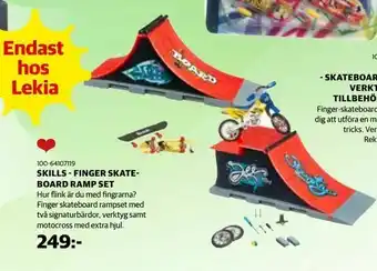 Lekia Skills - finger skateboard ramp set erbjuda