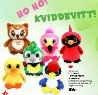 Lekia Cutekins - tweet peeps mjukdjur erbjuda