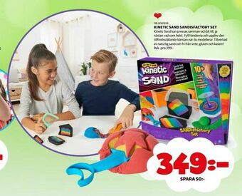 Lekia Kinetic sand sandisfactory set erbjuda
