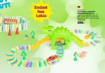 Clixtracks - 216 delar dinoramp med bilar