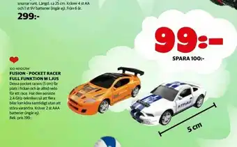 Lekia Fusion - pocket racer full funktion m ljus erbjuda