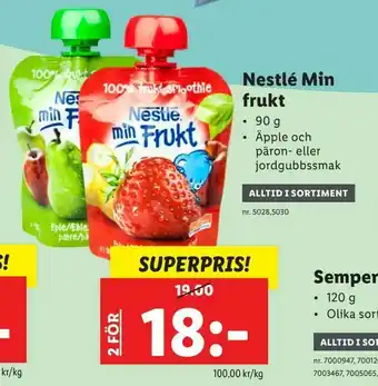 Lidl Nestlé Min frukt erbjuda