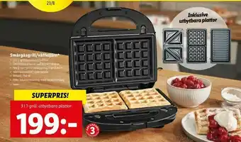 Lidl Smårgåsgrill/våffeljärn erbjuda