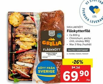 Lidl Fläskytterfilé erbjuda
