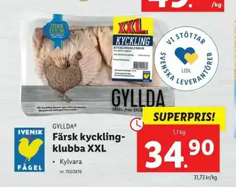 Lidl Färsk kyckling klubba Xxl erbjuda