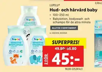 Lidl Hud- och hårvård baby erbjuda