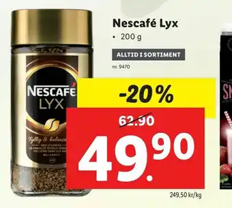 Lidl Nescafé Lyx erbjuda