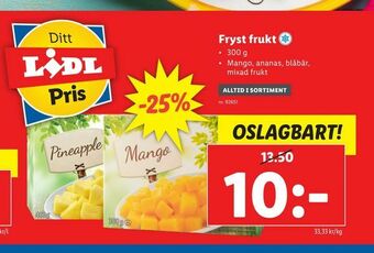 Lidl Fryst frukt erbjuda