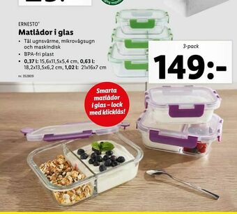 Lidl Matlådor i glas erbjuda