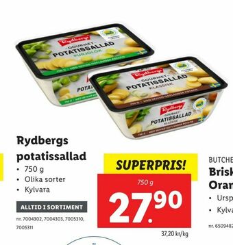 Lidl Rydbergs potatissallad erbjuda