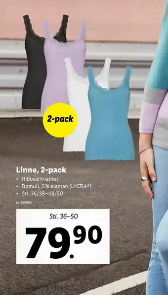 Lidl Linne, 2-pack erbjuda