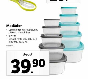 Lidl Matlådor erbjuda