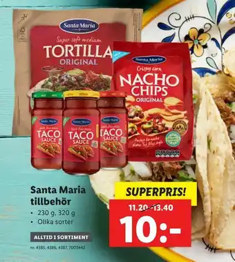 Lidl Santa Maria tillbehör erbjuda
