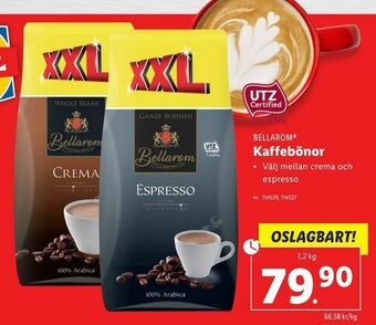 Lidl Kaffebönor erbjuda