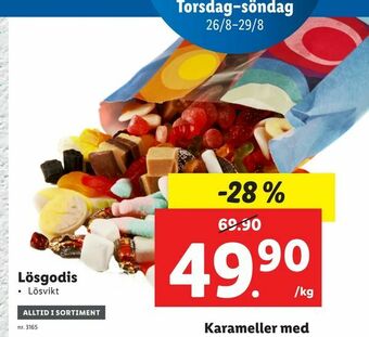 Lidl Lösgodis erbjuda