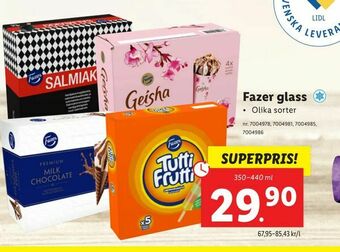 Lidl Fazer glass erbjuda