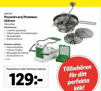 Passerkvarn/Pommesskärare