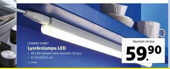 Lidl Lysrörslampa LED erbjuda