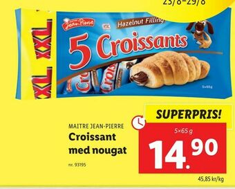 Lidl Croissant med nougat erbjuda