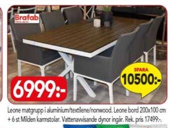 Bo Ohlsson Brafab utemöbler erbjuda