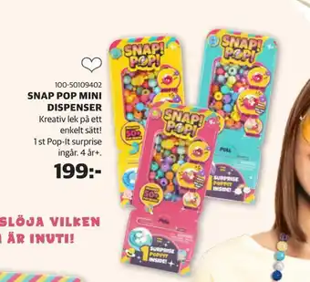 Lekia Snap pop mini dispenser erbjuda