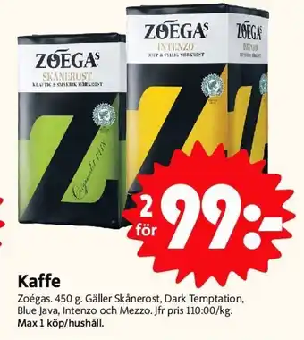 Kaffe Zoégas. 450 g.