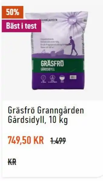 Granngården Gräsfrö Granngården Gårdsidyll, 10 kg erbjuda