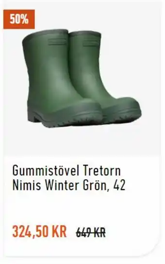 Granngården Gummistövel Tretorn Nimis Winter Grön, 42 erbjuda
