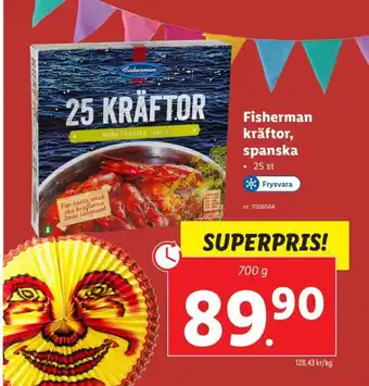Lidl Fisherman kräftor, spanska erbjuda