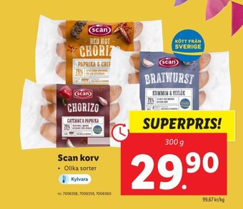 Lidl Scan korv erbjuda