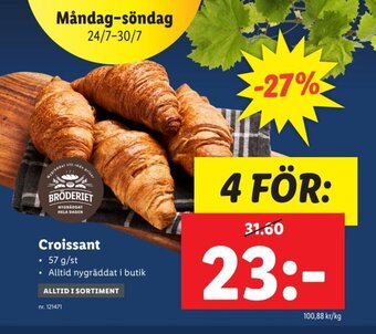 Lidl Croissant erbjuda