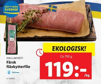 Lidl SVEA LANTKÖTT Färsk fläskytterfile erbjuda