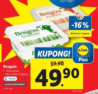 Lidl Bregott erbjuda