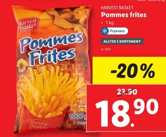 Lidl Harvest Basket Pommes Frites erbjuda