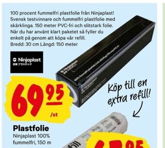 City Gross Plastfolie Ninjaplast erbjuda