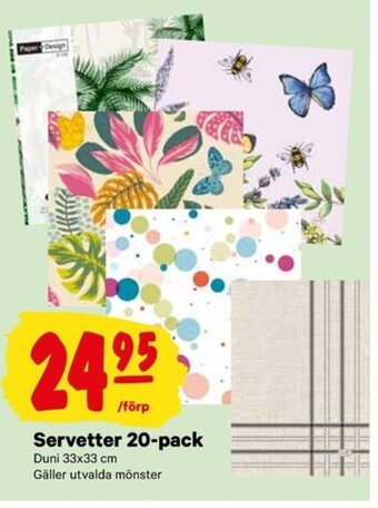 City Gross Servetter 20-pack erbjuda