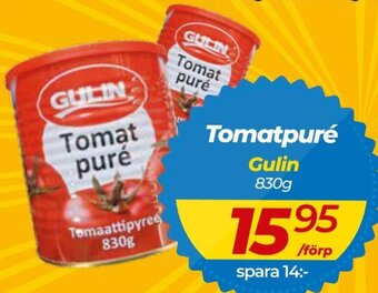 Matrix Butikerna Tomatpuré Gulin 830g erbjuda