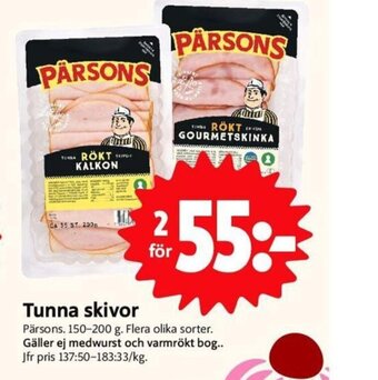 ICA Nära Tunna skivor Pärsons erbjuda