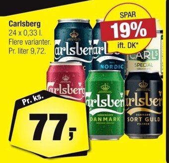 Calle Carlsberg 24 x 0,33 l erbjuda